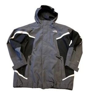 The North Face Kids Black Gray Polyester Nylon Jacket M 10/12‎